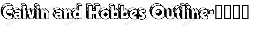 Calvin and Hobbes Outline字体转换